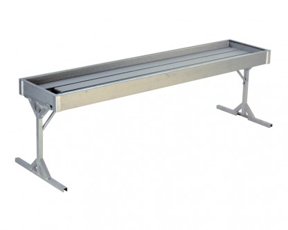 Nivå-2 Butiksbord i aluminium 465x2055 mm