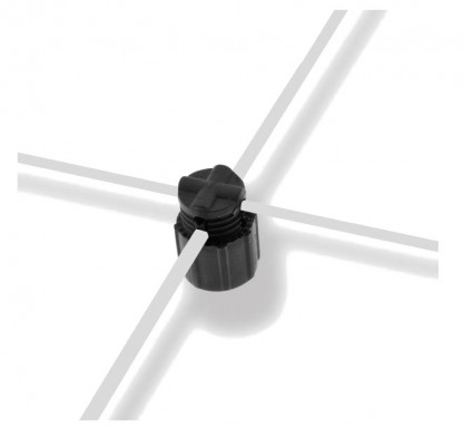 Tvär stopp för tråd glidning Ø1,5mm till Ø2,5mm, 22x25mm pris/100st