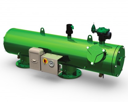 Filter automatisk för hydraulisk drift i parallell typ F3200 serie, Ø350mm 100mikron BSTD anslutning AC/DC kontroller