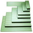 Ebb- och flod plattor med ingjutna kanaler, Bev-brickor för Växthusbord