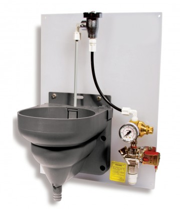Gravity foder en produkt fast upplösnings med magnet