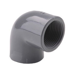 Skruvkoppling 90° böj PVC R25/1"