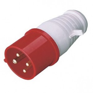 Plug uttag vattentät IP44 16A 380-415V 