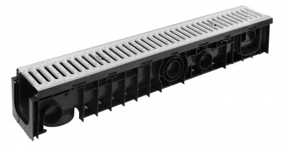 Dräneringskanaler plast med galvaniserat stålnät 1000x500mm 3,5kg, 84st/pall