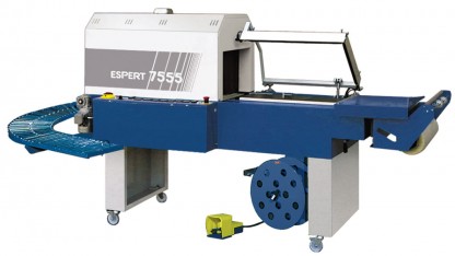 Krympfilmsmaskin halvautomatisk förpacknings krymptunnel 10 kW 900 st/h
