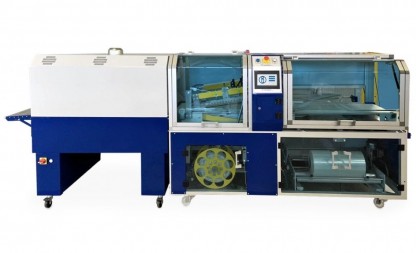 Krympfilmsmaskin automatisk förpacknings krymptunnel 2,15 kW 600/2400 st/h