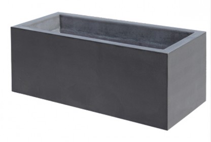 Urnor i betong Theo lång antracit grå 1150x500x450 mm