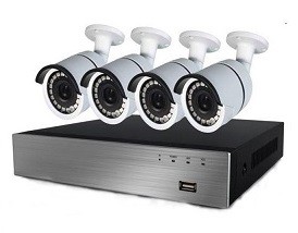 CCTV kamera 4CH 5,0 MP DVR med 4 kameror 6TB hårddisk