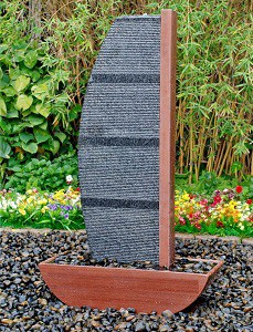 Fontän ihåliga granit "Nemesis modell" för trädgård & dekoration 80x40x137 cm