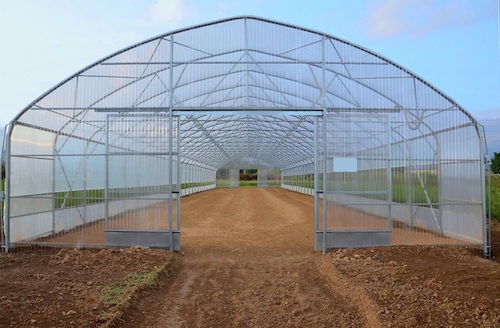 VÄXTHUS SCANDI® Tunnelart PV bredd 9,6m, längd 30m och bågavstånd 1,50m, 288 m²