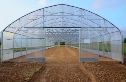 Växthus SCANDI® Tunnelart PV bredd 8m och längd 16m, 128m²