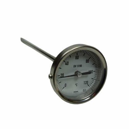 Jordtermometer Rostfritt stål 0 till 120°C, Ø63 mm