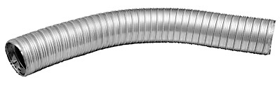 Skorsten för dubbelvägg rostfritt stål flexibel rak 1m, Ø150mm