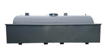 Br&auml;nsletank med uppsamlingskar 2000liter, l&auml;ngd 2340mm vikt 600kg
