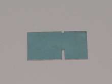 Gavel glasrutor platta- B=35mm, plat