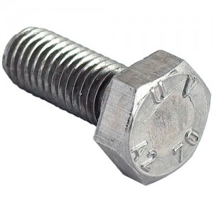 Bult M10 x 30mm med mutter Zinkad
